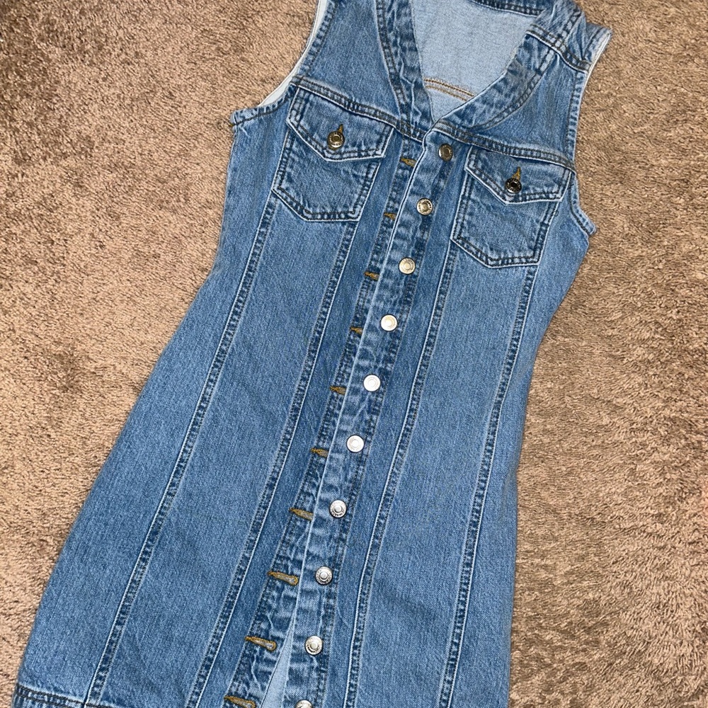 women denim top shop dress